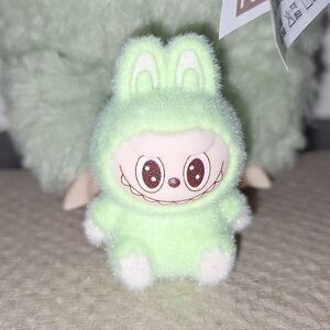 Miniature Labubu Green Velvet Figure